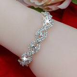 Deluxe Silver Crystal Bracelet