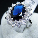 Blue Crystal Ring