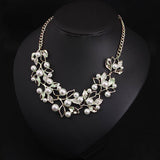 Pearl Leaf Necklace