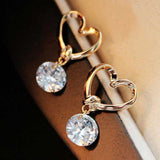 Crystal Heart Earring