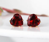 Crystal Heart Stud