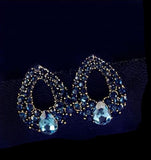 Blue Zircon Stud Earring