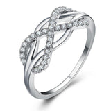 Crystal Infinity Ring