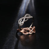 Crystal Infinity Ring