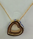 Double Heart Pendant Necklace