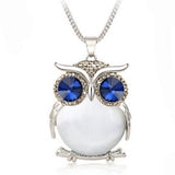 Crystal Owl Pendant Necklace