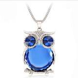 Crystal Owl Pendant Necklace