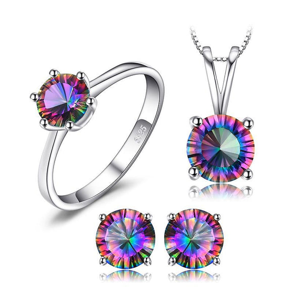 Rainbow Topaz Set