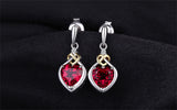 Ruby Love Knot Jewelry Set