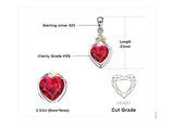 Ruby Love Knot Jewelry Set