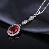 Ruby Drop Jewelry Set