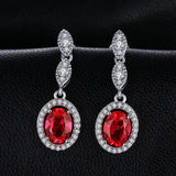 Ruby Drop Jewelry Set