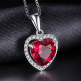 Ruby Heart Jewelry Set