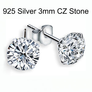 Sterling Silver Cubic Zircon Stud