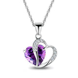 Crystal Heart Pendant Necklace