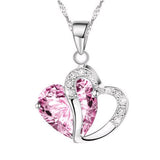 Crystal Heart Pendant Necklace