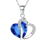 Crystal Heart Pendant Necklace