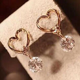 Crystal Heart Earring