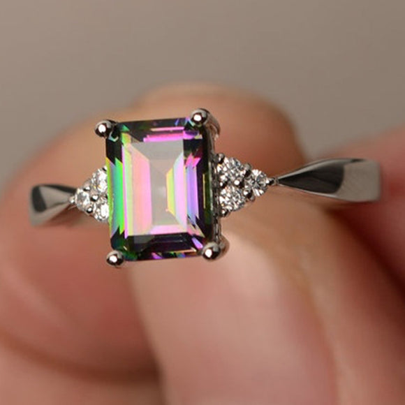 Multicolor Crystal Ring