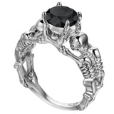 Crystal Skeleton Ring