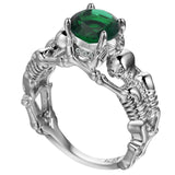 Crystal Skeleton Ring