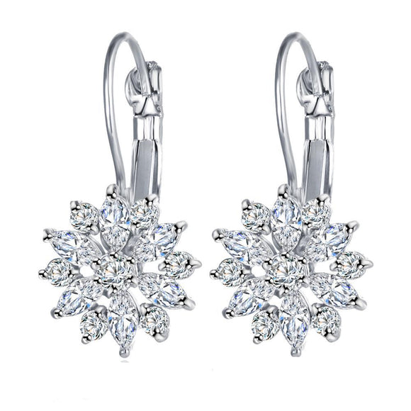 Crystal Flower Earring