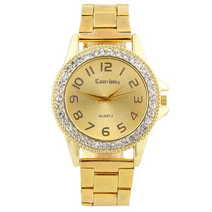 Stainless Steel Crystal Watch