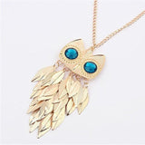 Crystal Owl Pendant Necklace