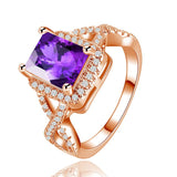 Big Multi-color Crystal Ring